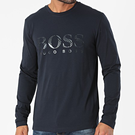 BOSS - Tee Shirt Manches Longues Oversize Togn 2 50462871 Bleu Marine
