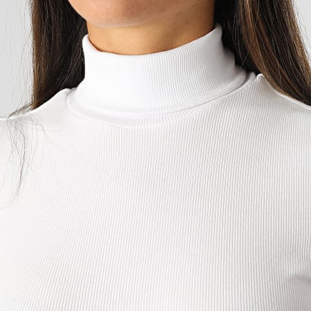 Only - Top Manches Longues Femme Clean Life Blanc