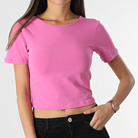 Only - Top da donna Pure Life Pink Crop