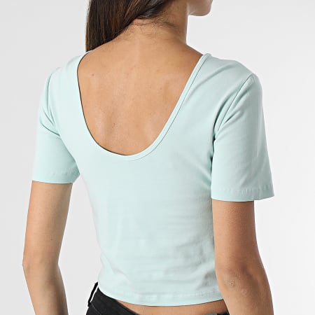 Only - Top Crop Femme Pure Life Turquoise