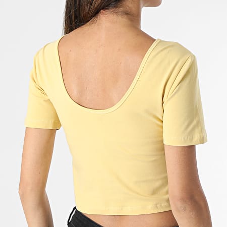 Only - Top da donna Pure Life Yellow Crop