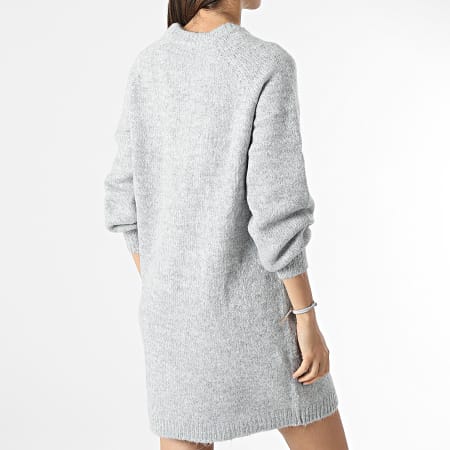 Only - Robe Pull Femme Zolte Gris Chiné