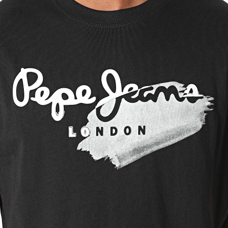 Pepe Jeans - Maglietta in spugna PM508029 Nero