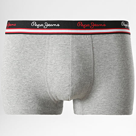 Pepe Jeans - Pack De 3 Boxers Rogan Rojo Negro Gris Jaspeado