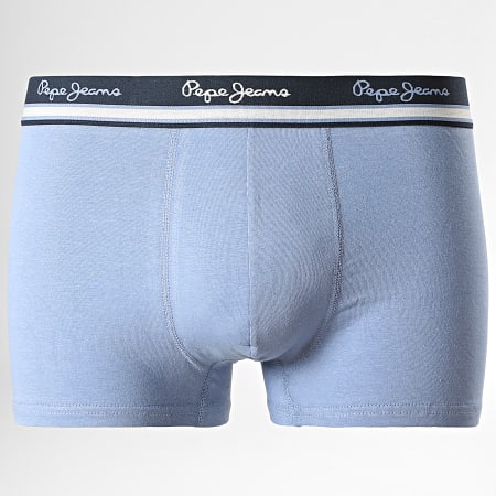 Pepe Jeans - Lot De 3 Boxers Rogan Bleu Gris Chiné