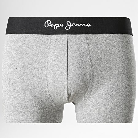 Pepe Jeans - Set di 3 boxer Rankin, nero e grigio