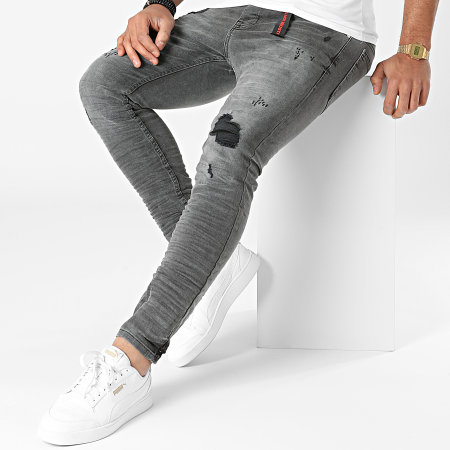 Black Industry - 1301 Jeans skinny grigi