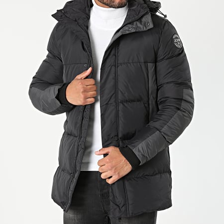 John H Doudoune Capuche 3301 Noir Ryses