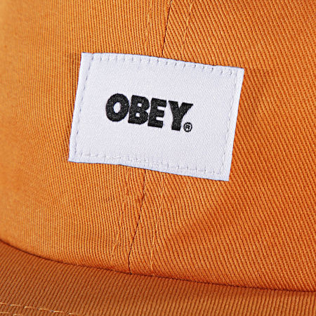 Obey - Casquette Bold Label Organic Orange