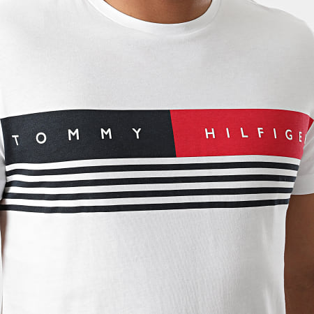 Tommy Hilfiger - Tee Shirt Corp Chest Stripe 0327 Ecru