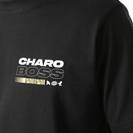 Charo - Tee Shirt Boss Noir Jaune