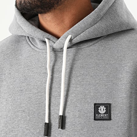 Sweat Capuche Heavy PO Gris Chiné