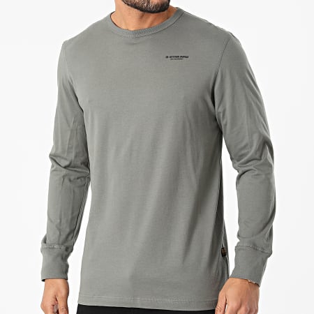 G-Star - Tee Shirt Manches Longues D20448-336 Gris Anthracite