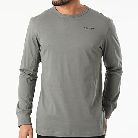 G-Star - Tee Shirt Manches Longues D20448-336 Gris Anthracite