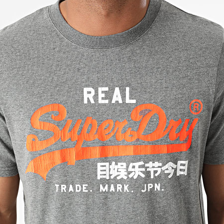 Superdry - Tee Shirt Vintage Logo AC M1011143A Gris Chiné