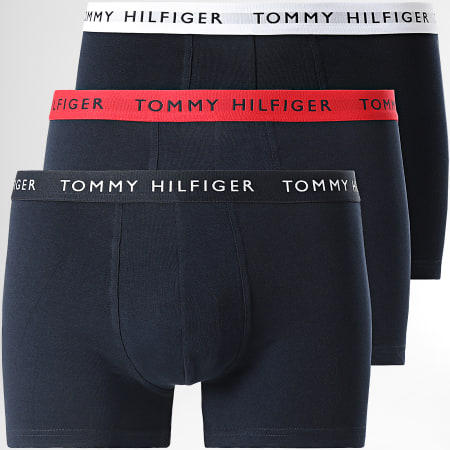 Tommy Hilfiger - Pack De 3 Boxers 2324 Azul Marino Blanco Rojo