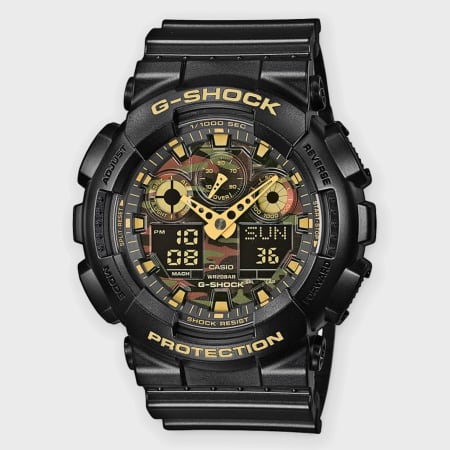 Casio - Montre G-Shock GA-100CF-1A9ER Noir Jaune