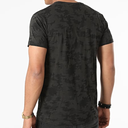 Deeluxe - Tee Shirt Camouflage Weaker Gris Anthracite Noir