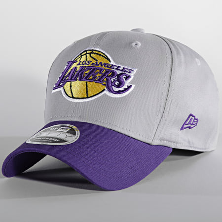 New Era - Casquette 9Fifty Stretch Snap Los Angeles Lakers Gris