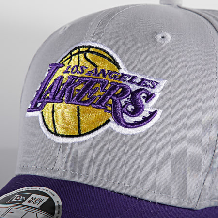 New Era - Cappello 9Fifty Stretch Snap Los Angeles Lakers Grigio
