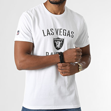 New Era - Tee Shirt NFL Team Name Las Vegas Raiders 12869823 Blanc