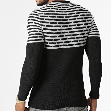 Paname Brothers - Pull PNM-229 Noir Gris