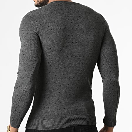 Paname Brothers - Pull PNM-231 Gris Anthracite
