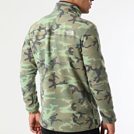 The North Face - Veste Polaire Outdoor A55HM Vert Clair Camouflage