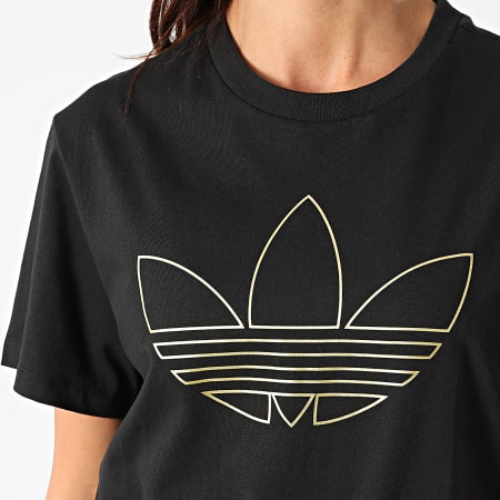 Adidas Originals - Tee Shirt Femme H18026 Noir Doré