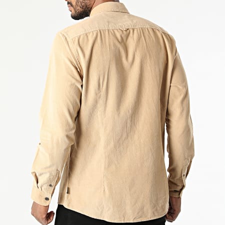 Indicode Jeans - Chemise Manches Longues Ryan Camel