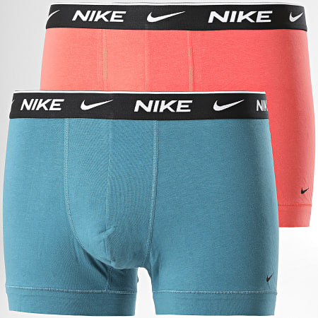 Nike - Lot De 2 Boxers Everyday Cotton Stretch KE1085 Bleu Orange