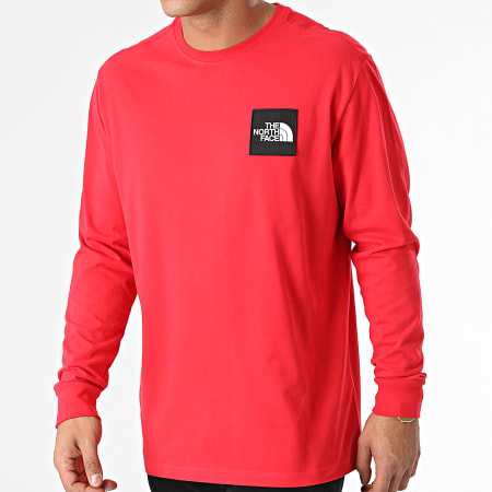 The North Face - Tee Shirt Manches Longues Boruda A4C9I Rouge