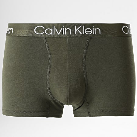 Calvin Klein - Lot De 3 Boxers Modern Structure 2970 Bleu Vert Kaki