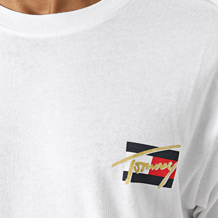Tommy Jeans - Maglietta circolare vintage 1689 bianco