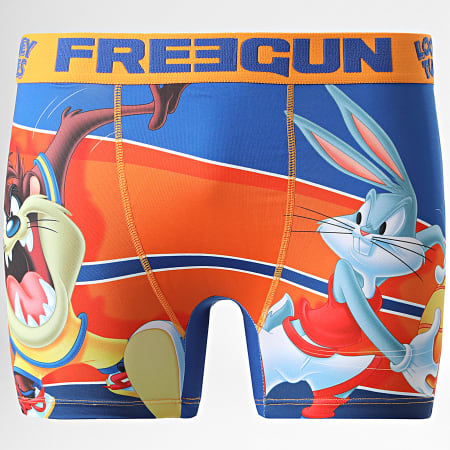 Freegun - Boxer Looney Tunes Dribble Bleu Orange
