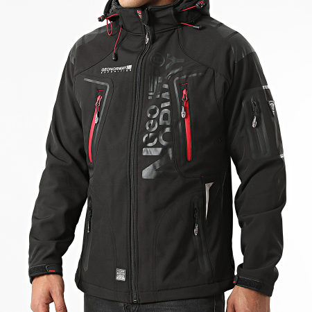 Geographical Norway Veste Zippée Capuche Techno Noir Ryses
