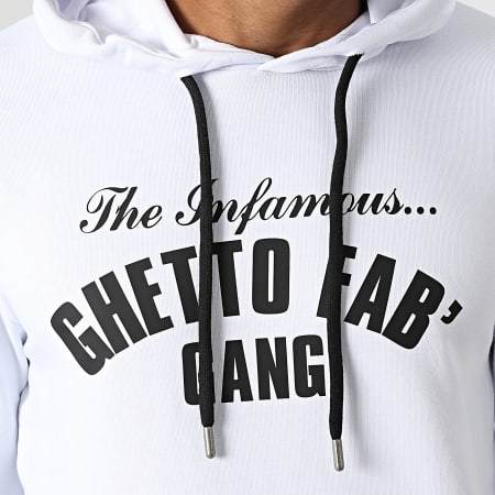 Ghetto Fabulous Gang - Sweat Capuche Infamous Blanc