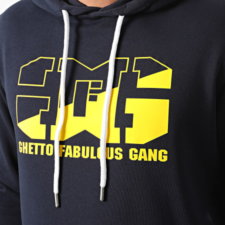 Ghetto Fabulous Gang - Sweat Capuche GFG Bleu Marine