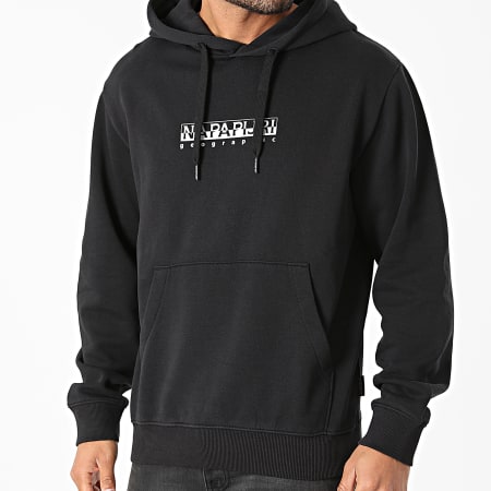 Napapijri Sweat Capuche Box A4FQR Noir LaBoutiqueOfficielle