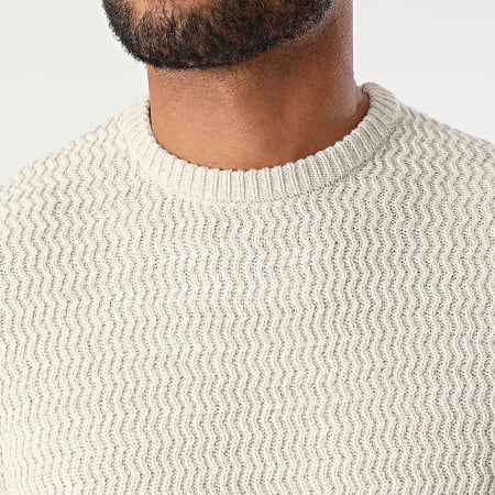 Only And Sons - Maglia Structure Life beige