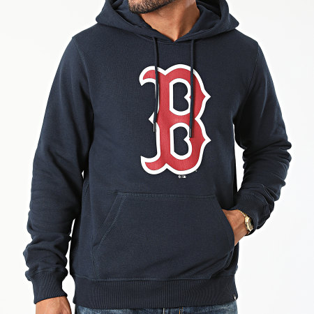 '47 Brand - Sudadera con capucha Boston Red Sox Print Burnside azul marino