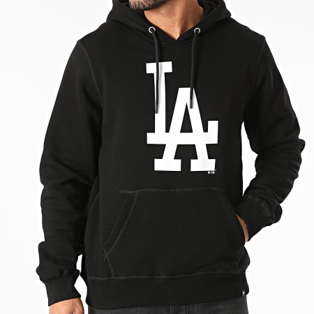 '47 Brand - Sudadera Los Angeles Dodgers Print Burnside negra