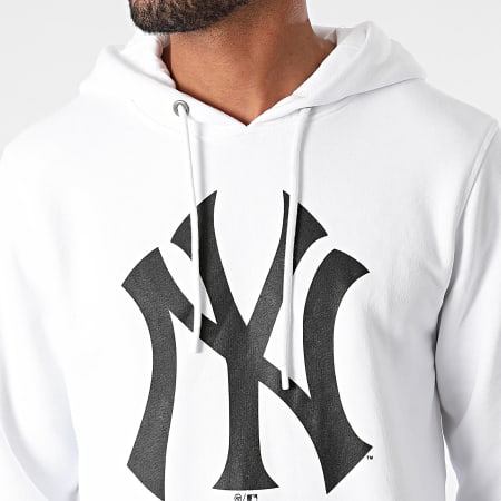 '47 Brand - Felpa con cappuccio New York Yankees 544118 Bianco
