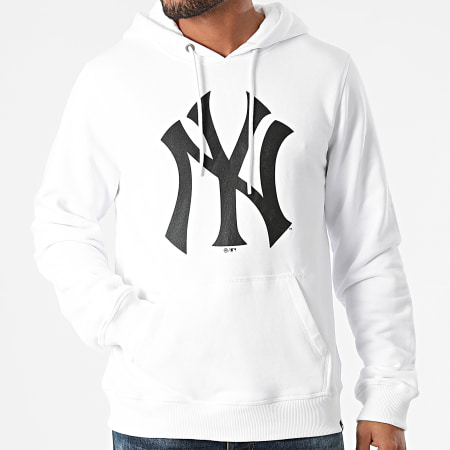 '47 Brand - Felpa con cappuccio New York Yankees 544118 Bianco