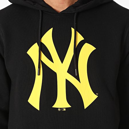 '47 Brand - Felpa con cappuccio New York Yankees Imprint Burnside Nero