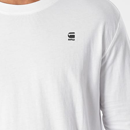 G-Star - Camiseta de manga larga Lash D16397-B353 Blanco