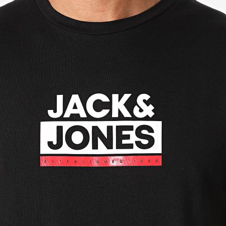 Homme Jack And Jones Tee Shirt Delfield Logo 12198089 Blanc