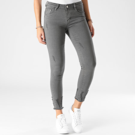 Girls Outfit - Jean Skinny Femme 1031 Gris