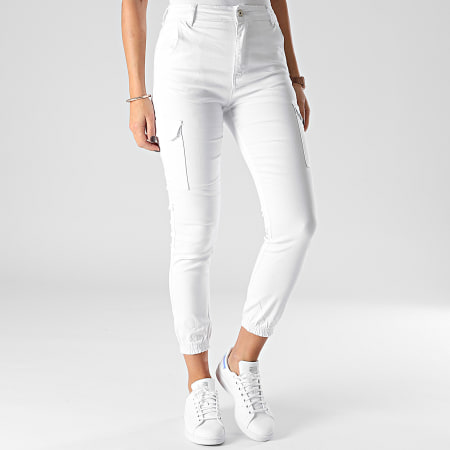 Girls Outfit - Pantalone donna Slim Jogger 1355 Bianco