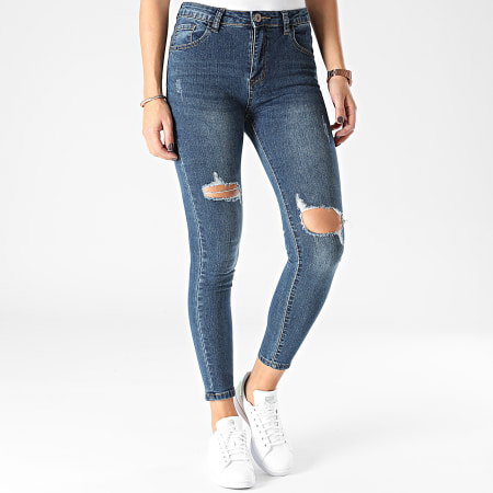 Girls Outfit - Jeans skinny da donna 1378 Denim blu